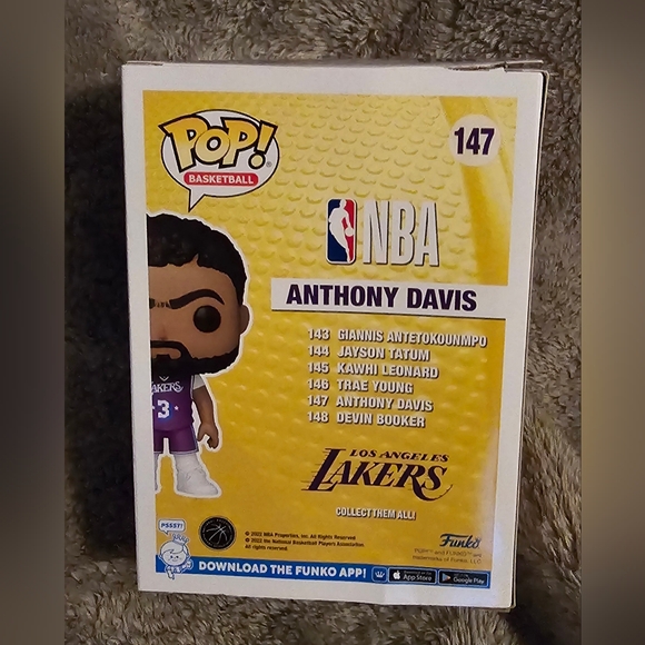 Funko POP! (#147) NBA LOS ANGELES LAKERS  Anthony Davis #3 Vinyl Figure - Picture 6 of 6